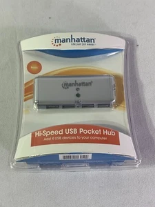 NEW Manhattan 4-Port USB High Speed Pocket Hub - Picture 1 of 3