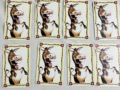 Donkey Cards X8 Playing Piece Spares For Snorta Board Game Mattel - Image 1 of 2