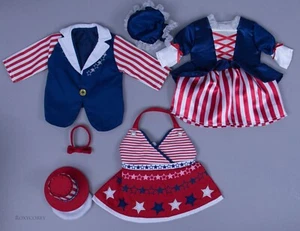 3 Assorted Patriotic 4th of July Uncle Sam & 2 Dress Wine Bottle Cover - Picture 1 of 1