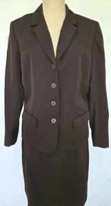 De colección - Conjunto de traje de lana falda forrada Liz Claiborne Classics Petite para mujer talla 14P-EXC - Imagen 1 de 16