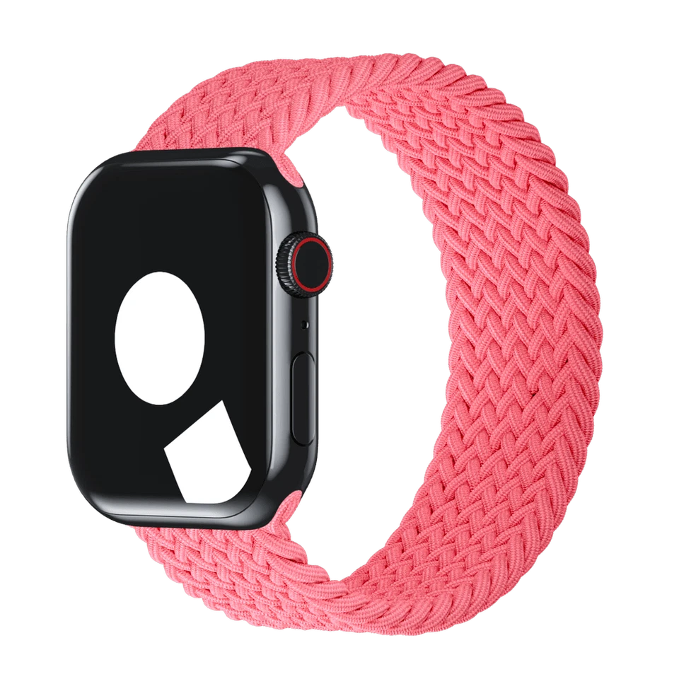 APPLE WATCH BAND BRAIDED SOLO LOOP 45MM, SIZE 3 - GUAVA - Image 1 of 4