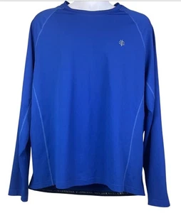 Coolibar Hightide Langarm Badeshirt UPF 50+ Blau Herren XL UV Protect - Bild 1 von 20