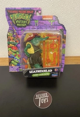 TMNT 2023 Mutant Mayhem LEATHERHEAD Ragin Cajun 4.5" Action Figure New - Image 1 of 2