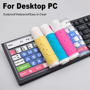 Staub dicht Für Desktop-PC Tastatur Schutz Haut Tastatur abdeckung Schutz folie - Afbeelding 1 van 18