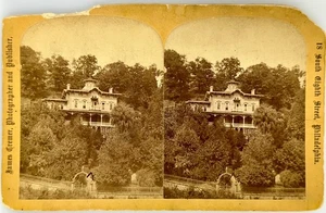 SV027_119 Stereoview PA Jim Thorpe, Residence of Honorable Asa Packer - Picture 1 of 2