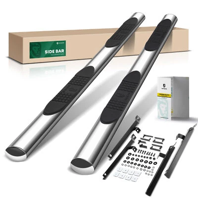 Barras de estribo laterales ovaladas cromadas S/S 304 de 4" para Nissan Murano 2003-2008 Foto 1 de 4