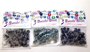 Set perline per fare gioielli 3 set di 3 braccialetti ogni miscela cachi e nero di Cousin - Foto 1 di 8