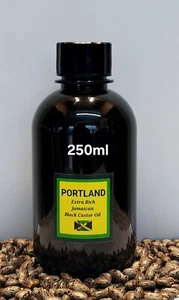 PORTLAND ORGANIC EXTRA RICH JAMAICAN BLACK CASTOR OIL. 250ml-300ml - Picture 1 of 10