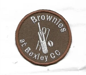 Brownies (Girl Guides) badge, for Cricket event at Bexley CC embroidered patch - Picture 1 of 7