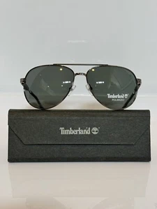 NIB Timberland 9282 08R Gunmetal Aviator Unisex Sunglasses 61mm - Picture 1 of 6