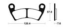 45638 - Plaquettes de frein fritt&#233;es Racing MOR397 compatible avec POLARIS RANGE