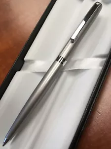 Sheaffer Sagaris Metallic Silver Ballpoint Pen - Picture 1 of 7