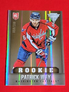 2013-14 Panini Titanium Hobby Patrick Wey /100 Draft Position Number RC #294