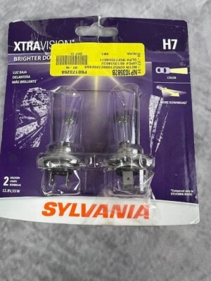 Farol de halogênio de alto desempenho SYLVANIA - H7 XtraVision (contém 2 lâmpadas) - Imagem 1 de 3
