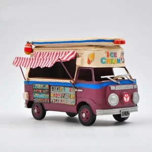 Decorative Delivery Van for Ice-Cream Shop Retailer Blue and White 1/20 Diecast - Picture 1 of 5