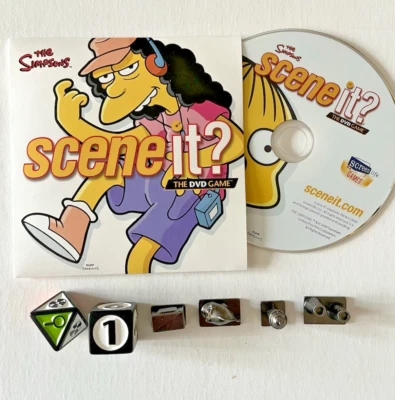 The Simpson's Scene it? Game Pieces 2009 Includes  DVD, 2 Die, 4 Metal Tokens - Image 1 of 4