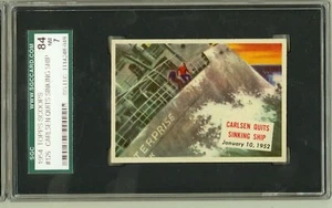 1954 Topps Scoop #126 Carlsen Quits Sinking Ship SGC NM 7 Scoops - Picture 1 of 2