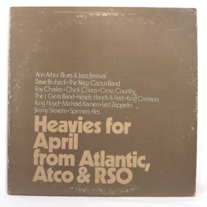 VARIOUS Heavies April - Atlantic, Atco, RSO 1973 US WL Promo only 2xLP EX/NM - Picture 1 of 4