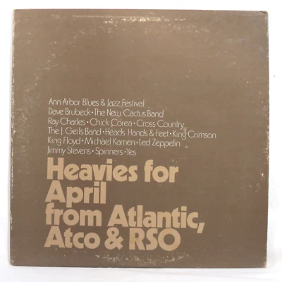 VARIOUS  Heavies April - Atlantic, Atco, RSO  1973 US WL Promo only 2xLP EX/NM - Image 1 of 4