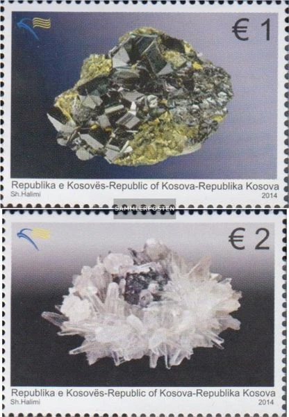kosovo 297-298 (complète edition) neuf avec gomme originale 2014 minéraux dehors - Photo 1/1