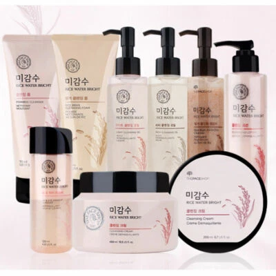 The Face Shop Rice Water Bright Cleansing Foam Oil Remover Cream + Free gift