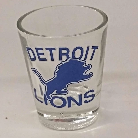 NFL Detroit Lions Shot Glass, NEW (Logo) Cover