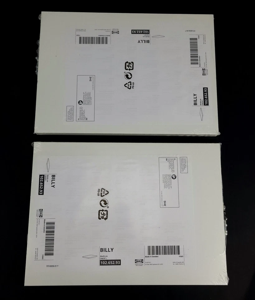 IKEA Billy Extra White Shelf for Bookcase Shelving 14x10 " 102.652.93