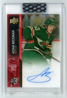 2021-22 Upper Deck Clear Cut Exclusives #CCBC Adam Beckman Autograph 10/65 - Image 1 of 2