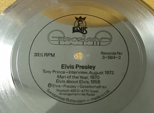 Elvis Presley-Silber-Flexi - Graceland Records Nr. 3,  drei Interviews - Bild 1 von 2