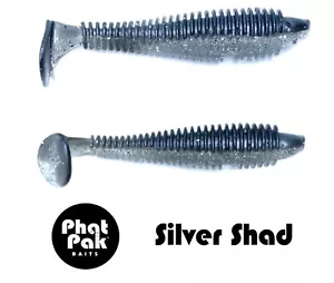 Señuelo de pesca para lubina de plástico suave estilo Keitech cebo de baño cola de remo estilo 2,8" 30 acanaladas - Imagen 1 de 34