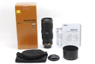 [Almost Unused w/box] Nikon AF-S Nikkor 70-200mm f4 G ED VR Zoom Lens From JAPAN - Image 1 of 4