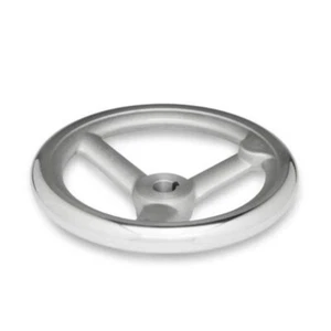 DIN Aluminium-Handrad, 160mm Ø, 15mm Bohrung mit Nut - Bild 1 von 2