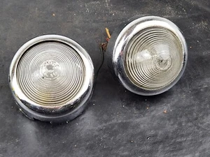 OEM GM 1949 CHEVROLET PARKING LAMP LENS CHROME BEZEL GUIDE F-19 - Picture 1 of 9