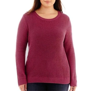 a.n.a Raglanärmel Pullover Sweater Übergröße 1X UVP 44,00 $ NEU Violett Quarz - Bild 1 von 1