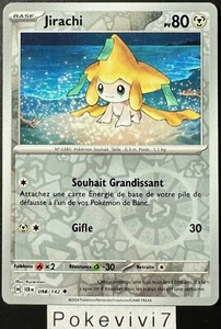 Carte Pokemon JIRACHI 098/142 REVERSE EV7 Ecarlate et Violet 7 SCR FR NEUF - Photo 1/1