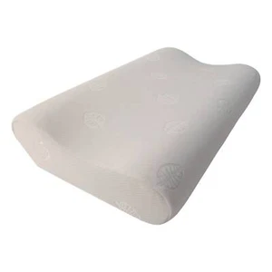 Memory Foam Pillow Sandwich Bamboo Neck Support Pillow Breathable Fabric - Picture 1 of 10