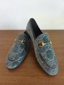 GUCCI Slipper Samt Gr.39 grau-grün top!! - Bild 1 von 5