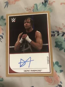 Dean Ambrose WWE Authentic Autographed Card - Picture 1 of 2