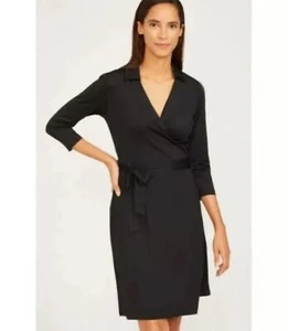 J. McLAUGHLIN Lila Wrap Dress 3/4 Sleeve Stretch $238 Size XS - Picture 1 of 5