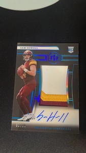 2022 National Treasures Sam Howell RC Rookie Patch Auto RPA Midnight /20 R1D
