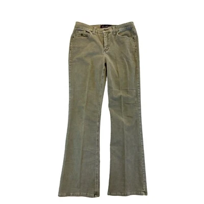 Pantalones Gloria Vanderbilt para mujer 8 gris pana pierna acampanada Foto 1 de 4