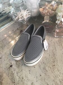 Nwt Ponic & Co. Gray Water Proof Docksider Topsider Shoes Boat M9 or W11
