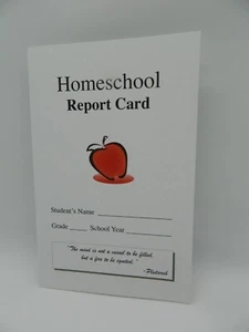 Homeschool Report Card, 10 Pack, use w. ABeka, Apologia, BJU, Saxon, and other - Picture 1 of 5