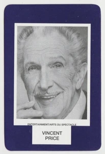 Vincent Price 1993 Face to Face Game Card - Single Card from Canadian Game - Picture 1 of 2