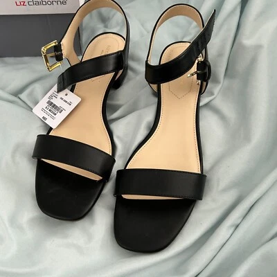 Zapatos de vestir para mujer Liz Claiborne negros Lenny 9,5 M NUEVO en caja Foto 1 de 4