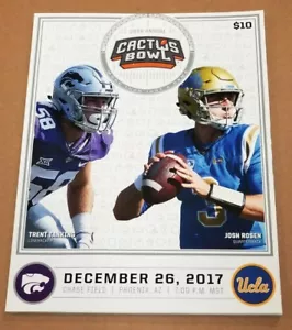Programa Cactus Bowl - 2017 - UCLA BRUINS vs. Kansas State - Como nuevo - Imagen 1 de 1