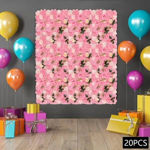 Decorazione Location Matrimonio Parete Fiori Pannello Parete Sfondo Floreale Artificiale - Foto 1 di 24