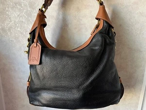 Ghurka Original Collection Leder Geldbörse schwarz mit braunem Besatz - Bild 1 von 3