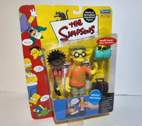 NEW Vintage Retro Resort Smithers World of Springfield Simpsons Playmates READ Cover