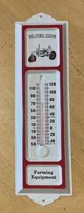 Silver King Farm Equipment Advertising Embossed Thermometer - USA Farm Tractor - Picture 1 of 6
